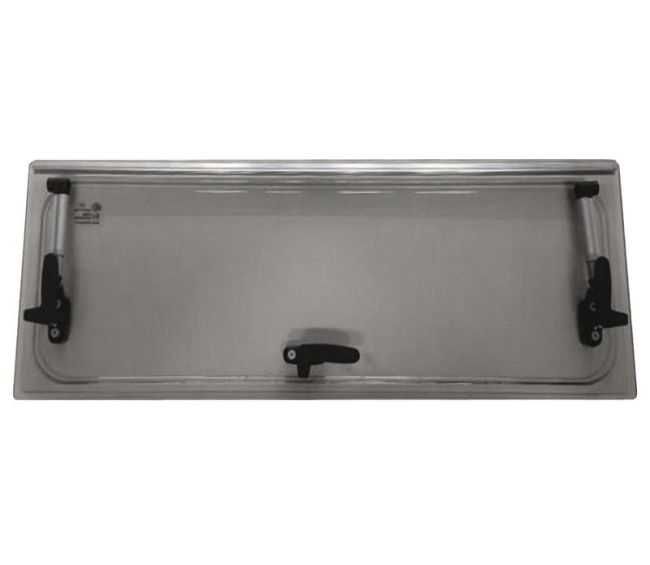 Szyba zamienna Dometic S4 1200x500 szara 1168x434 do okna kampera uchwyty