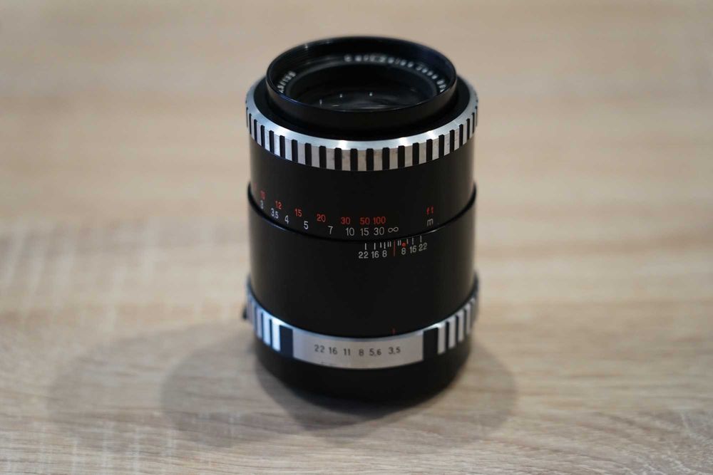 Carl Zeiss Sonnar 135 mm f/3.5 zebra obiektyw M42