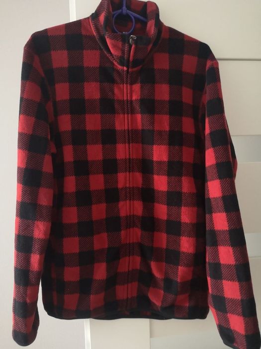 Polar męski w kratę Uniqlo rozmiar S