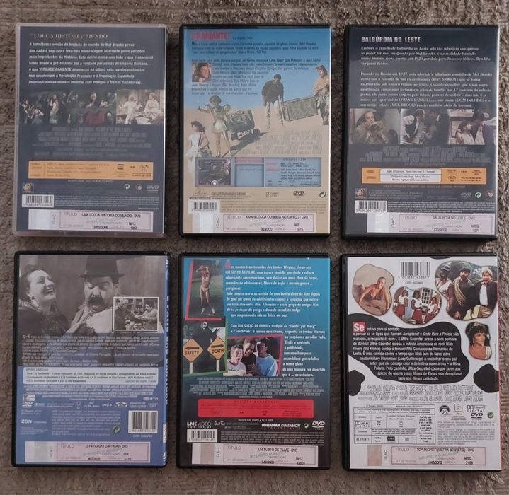 Conjunto 6 Dvds Comédia