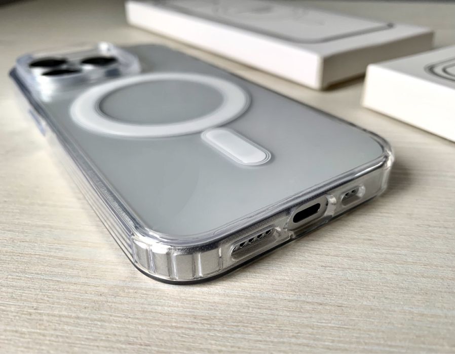 чехол прозрачный MagSafe на iphone 13 14 pro 15 pro max чохол прозорий