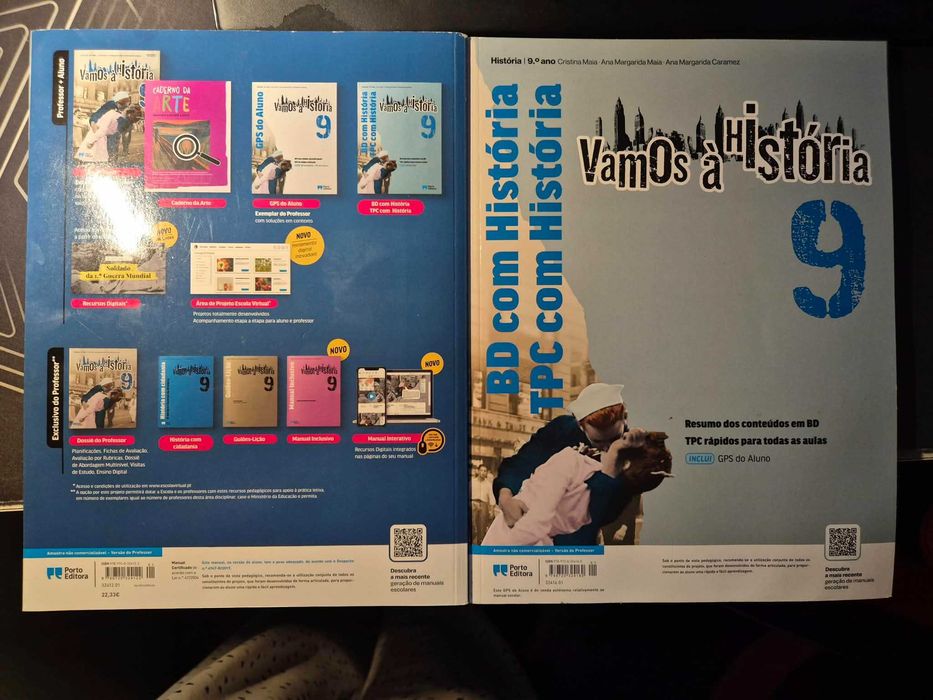 livro escolar Vamos a historia 9 ano