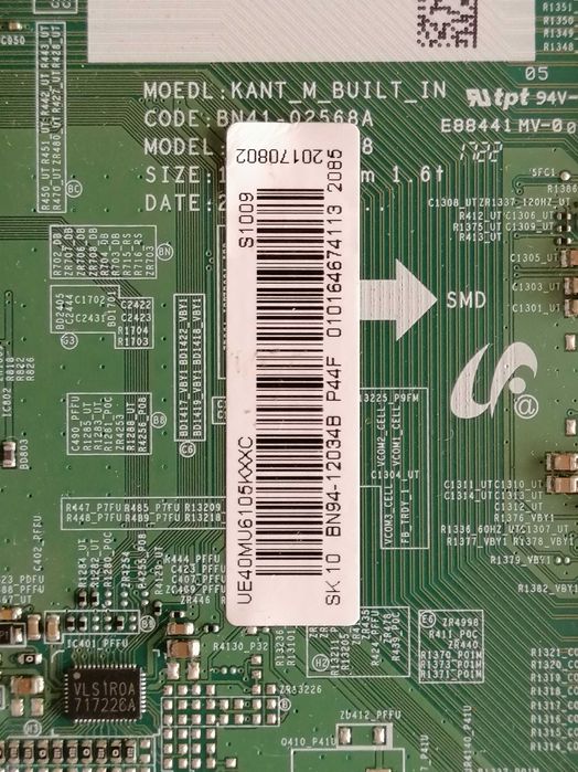 Placa BN94_12034B Samsung UEMU6105KXXC
