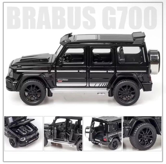 Іграшкова колекційна дитяча модель автомобіль Mercedes G-Class з інерційним механізмом Мерседес Гелік Brabus G700 15 см 1:32