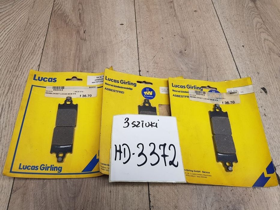 Klocki hamulcowe TRW-Lucas MCB 578 Aprilia Tuareg 50 Yamaha DT50