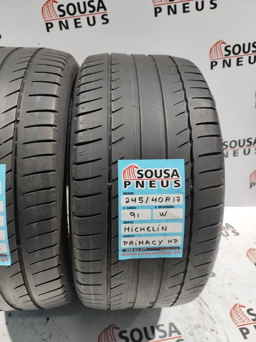 2 pneus semi novos 245-40R17 Michelin - Oferta dos portes