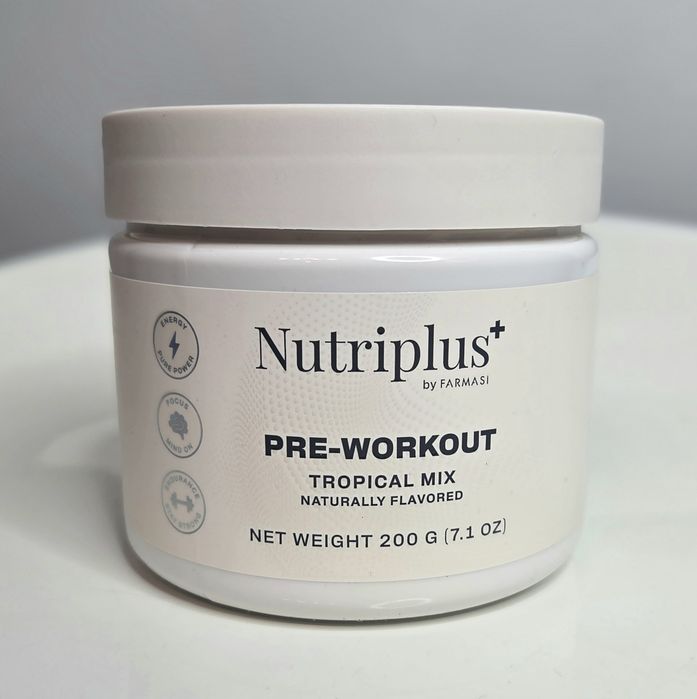 Pre Workout Nutriplus Farmasi Smak Tropical Mix Przed Treningiem