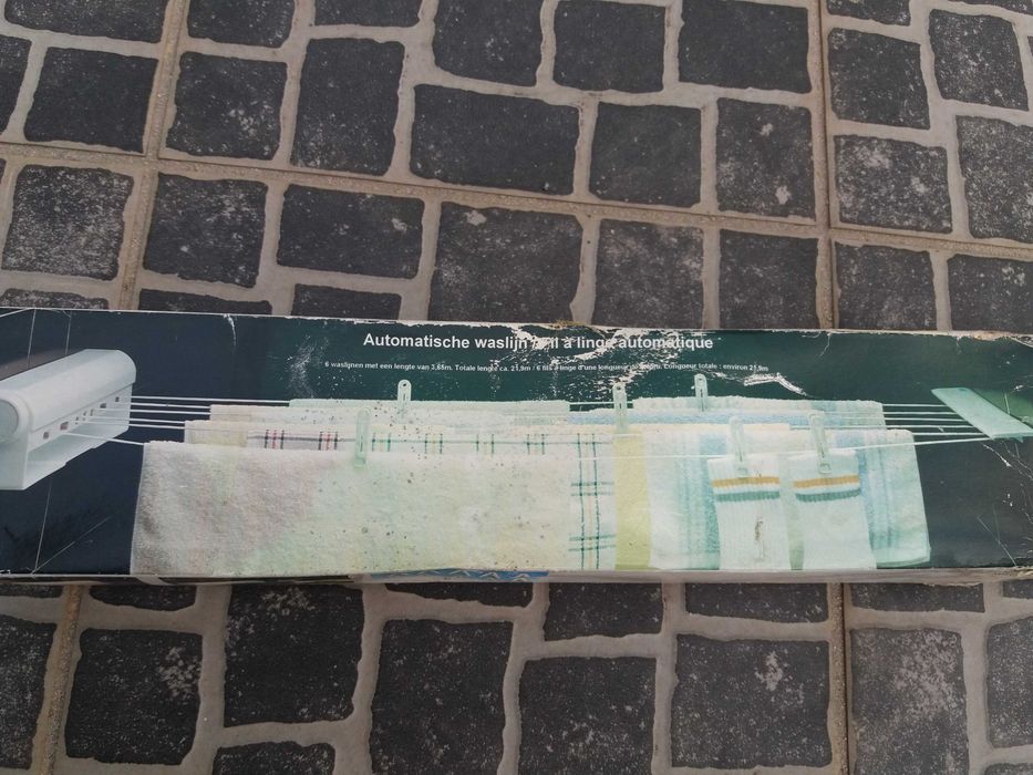 Estendal autoretratil com 6 fios 3,65M.