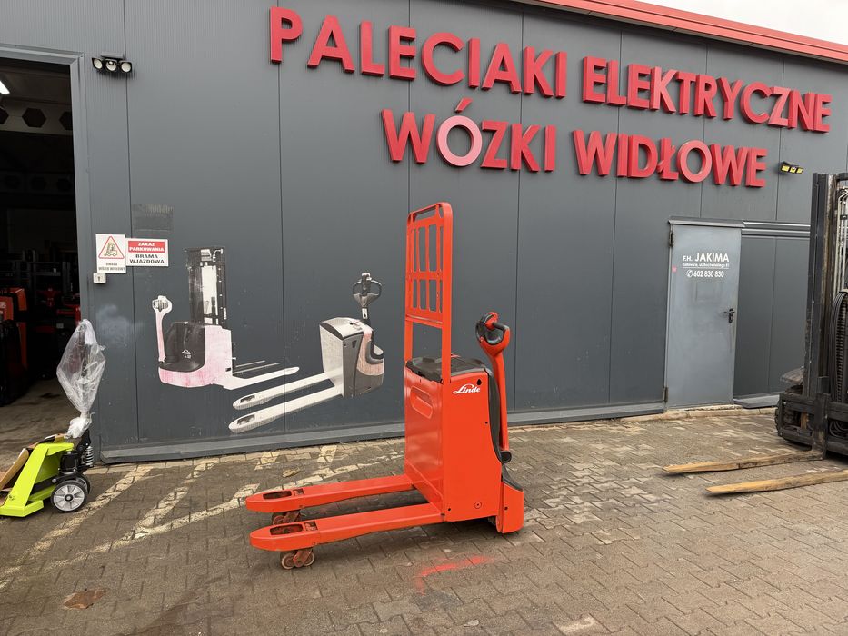 Paleciak elektryczny Linde 100 cm szeroka  T 16 2019 r 1600 kg wózek