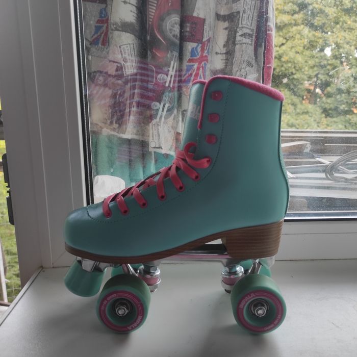 Роликові ковзани Impala квади 38(39 р) ролики aqua
24,5 см у