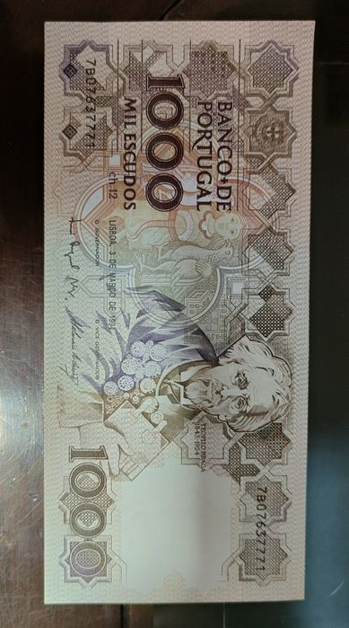 Coleção Notas Escudos em Excelentes Condições