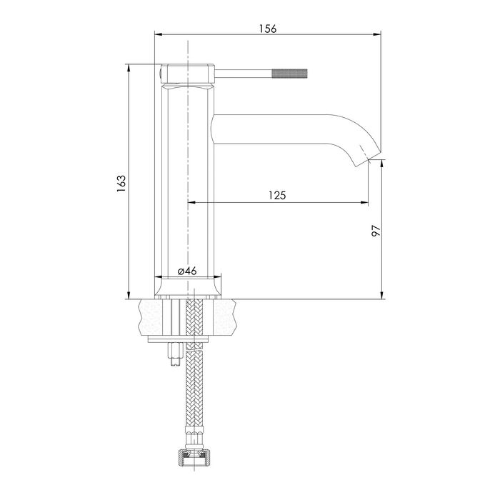 Змішувач для раковини IMPRESE BRENTA (ZMK091908010)