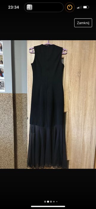 długa czarna sukienka