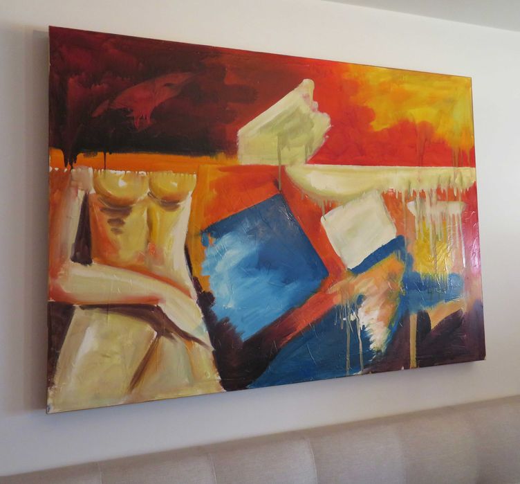 Quadro Óleo s/b tela