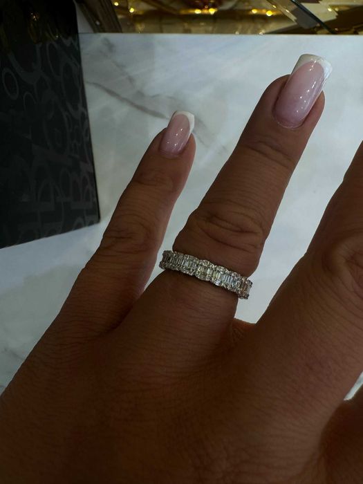 Obrączka z diamentami Infinity 1.05 CT bagiety