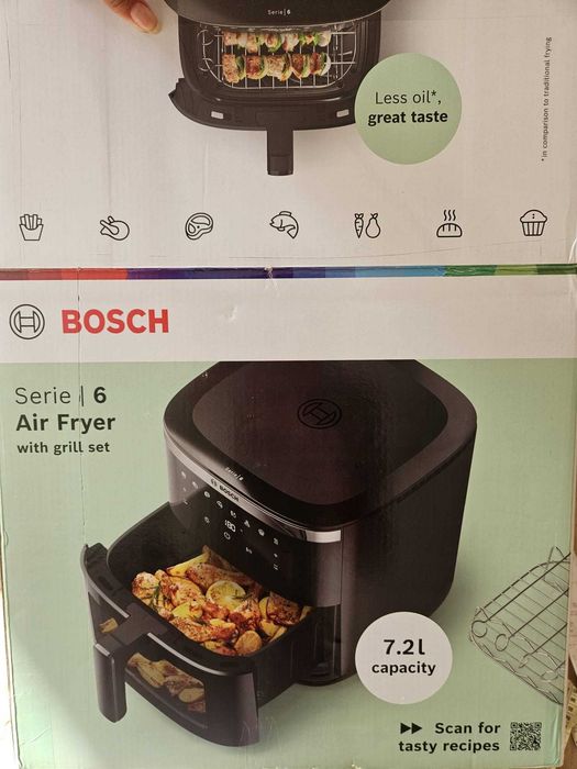 Air Fryer Bosch 7.2L / 1 mês de uso (Com 2 anos de garantia)