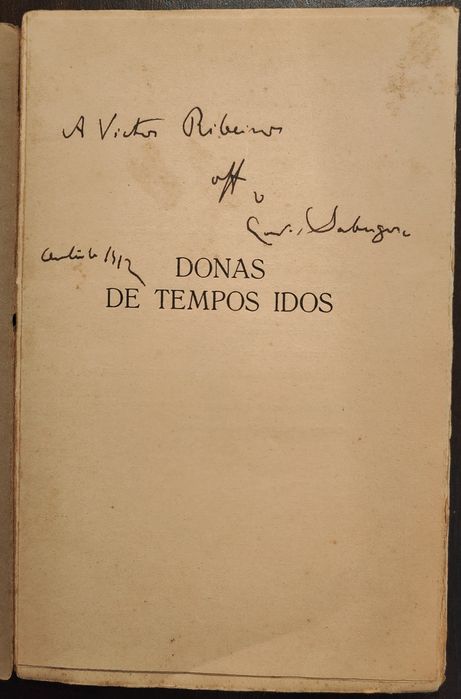 Donas de Tempos Idos - Assinado pelo Conde Sabugosa