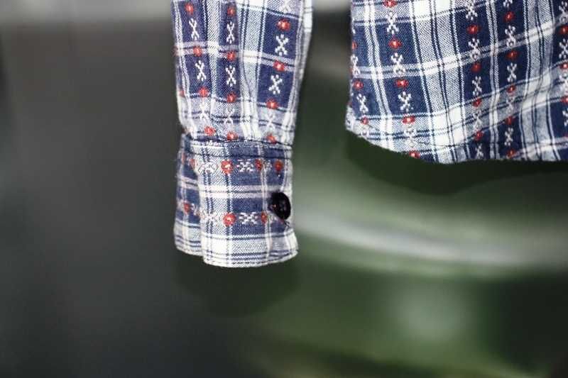 Camisa de mulher aos quadrados azul cor telha da DOROTHY PERKINS t.36