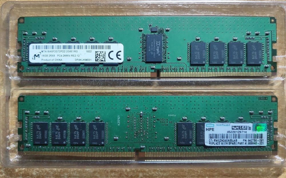 Продам память DDR4 ECC REG PC4-2666V 32GB (16+16)