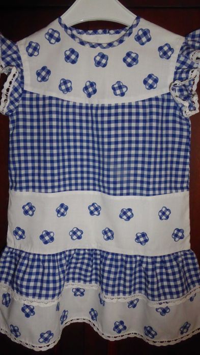 Sukienka dziewczęca country western HANDMADE 3-5 lat jak nowa