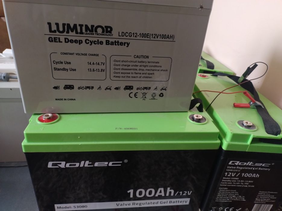 Akumulator Żelowy GEL QOLTEC LONGLIFE 12V 100AH