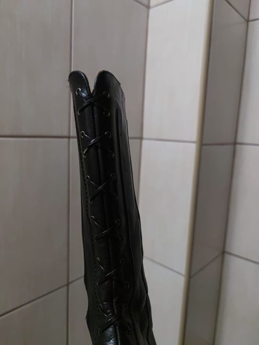 buty  damskie 36 muszkieterki wiązane spiczaste na szpilce szpilki ele
