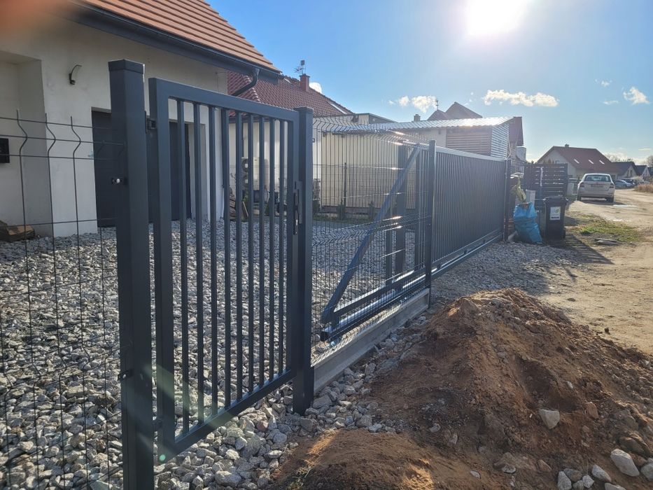 Ogrodzenia panelowe. Furtki. Bramy. MONTAŻ