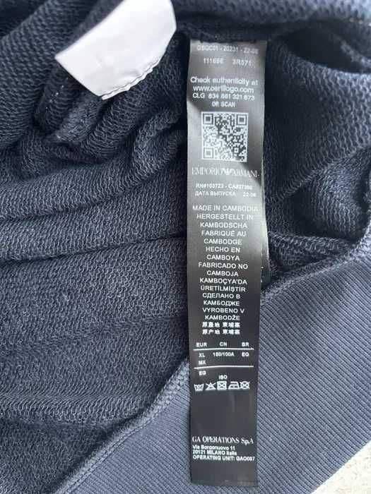 Чоловіче худі Emporio armani кофта нова оригінал розмір XL