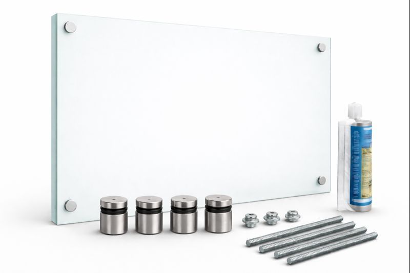 Balkon Francuski Szklany ESG VSG Gotowy Zestaw