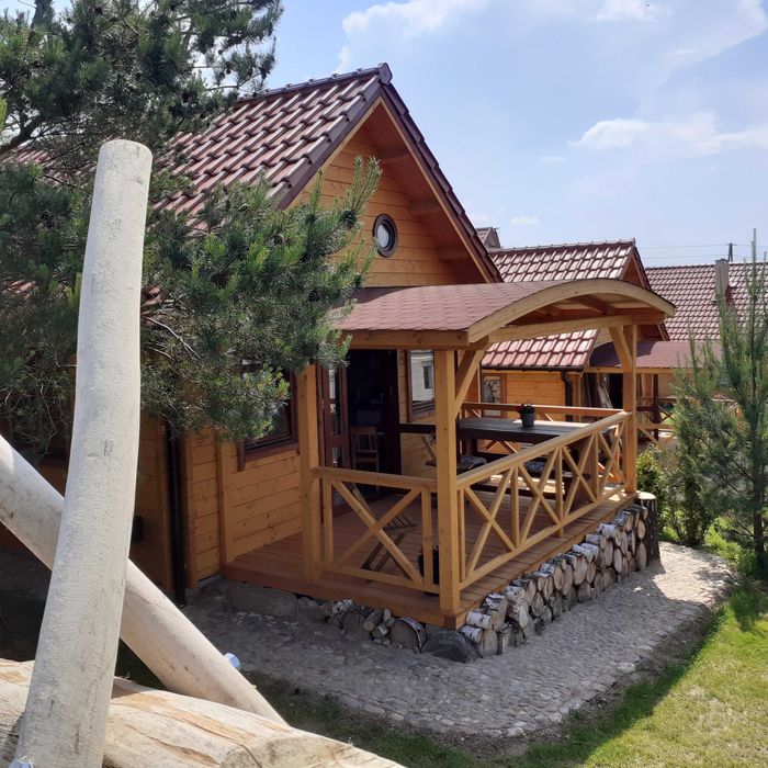 Domek nad jeziorem na Mazurach Kominek Caloroczny Nowy WOLNY