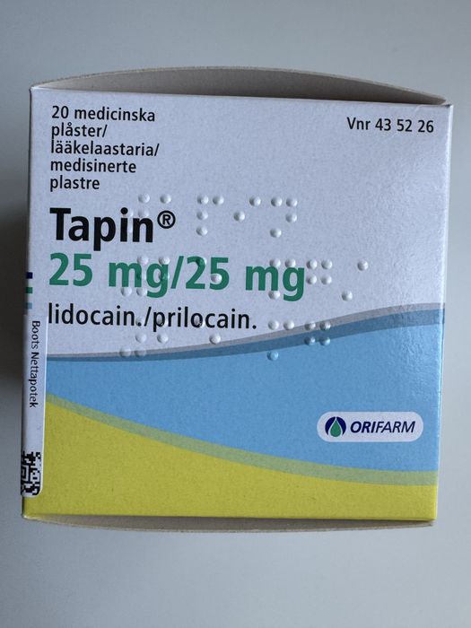 Знеболюючий пластир Тапін.