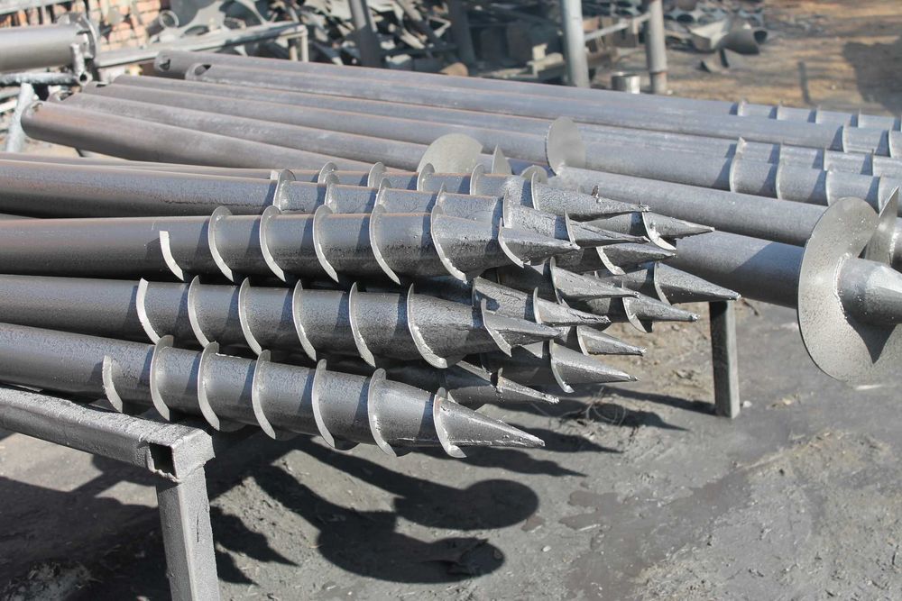 Гвинтові палі (винтові сваі, геошурупи), вироблення та монтаж