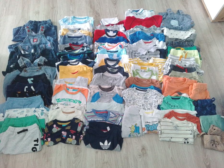 Mega paka ubrań dla chłopca 68 | 70 sztuk