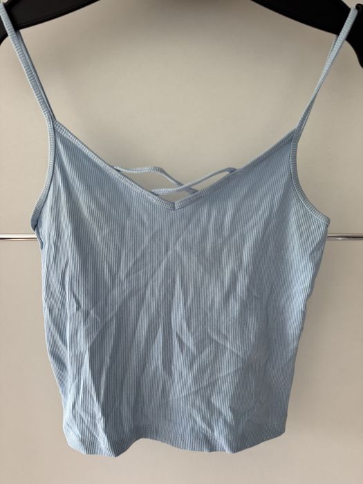 Crop top lub top niebieski damski rozmiar M