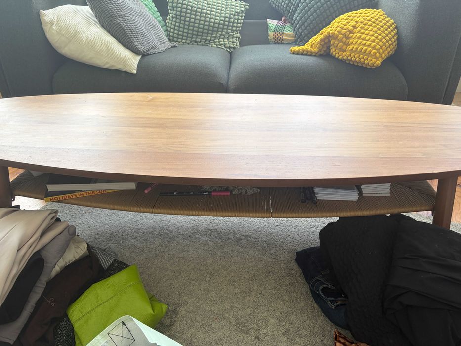 Ikea Wooden Long Coffee Table