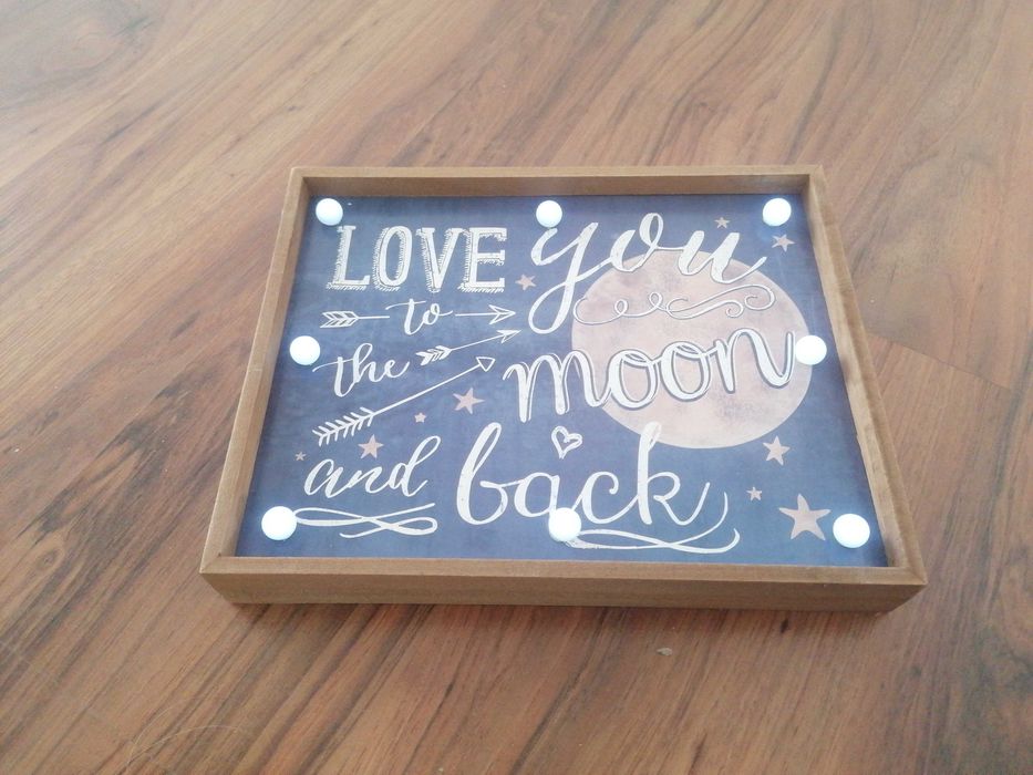Quadro "Love you to the moon and back"