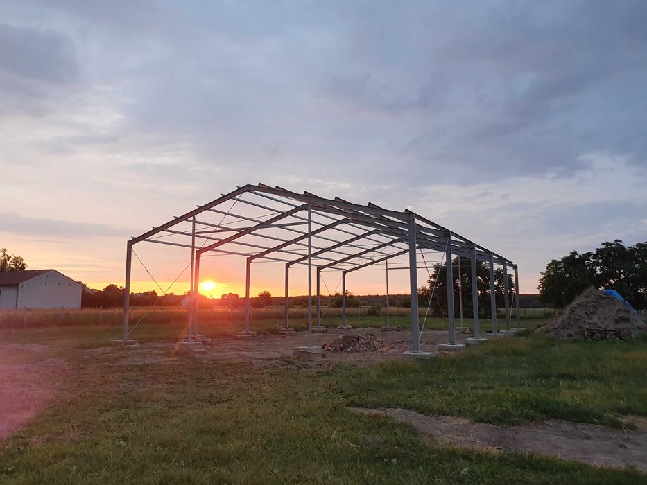 Konstrukcja Hali 14x20x4m 280m2 Konstrukcje stalowe hale PRODUCENT