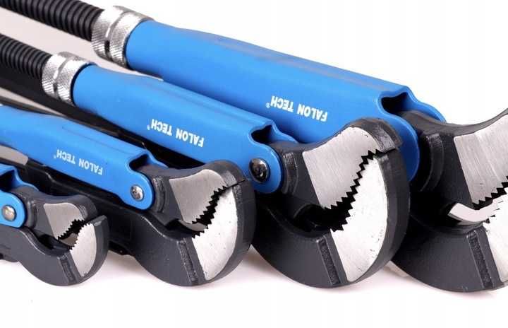 NOWY zestaw kluczy do rur hydraulicznych – mocny chwyt + stal CRV