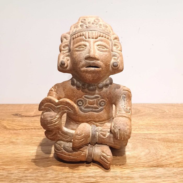 Escultura Estilo Pré-Colombiana - Terracota - Perú – 1983