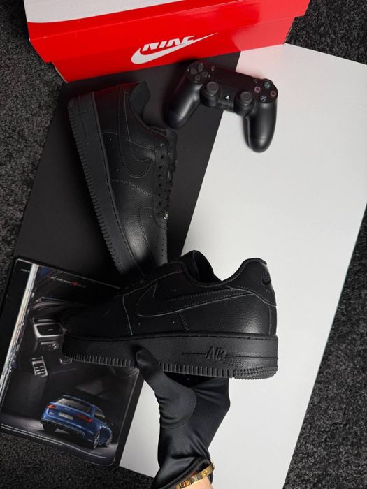 Чоловічі  кросівки найк аір форс Nike Air Force 1 '07 Black [41-45]