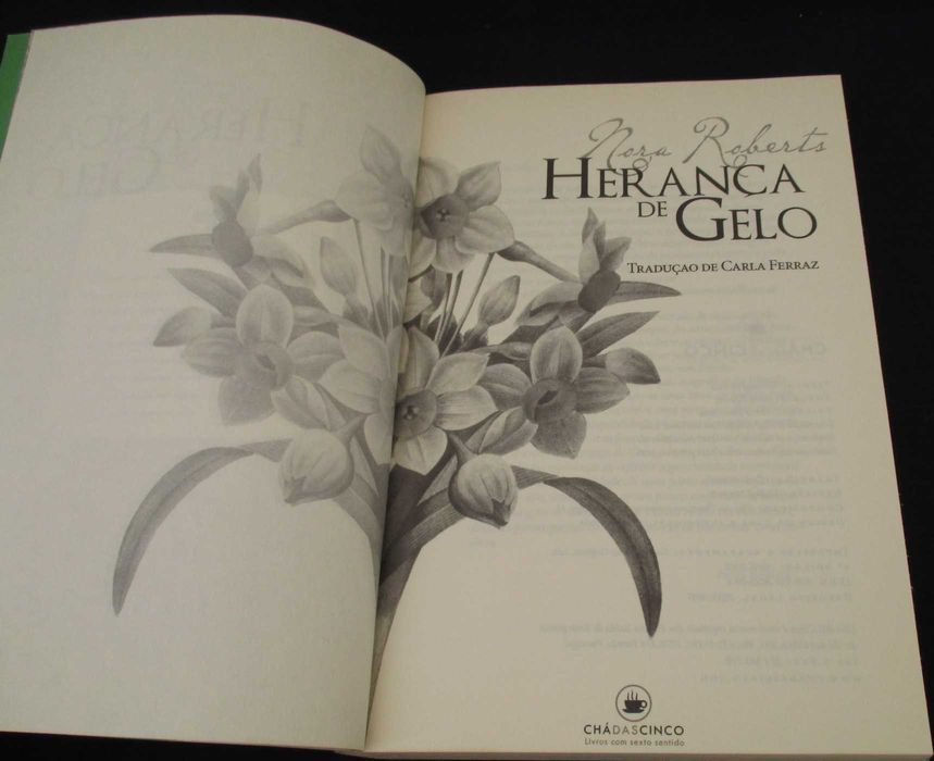 Livro Herança de Gelo Nora Roberts Chá das Cinco
