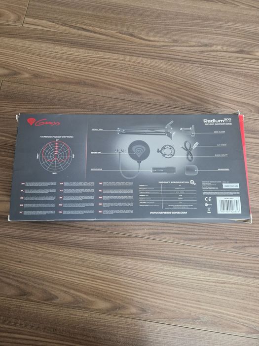 Mikrofon USB Genesis Radium + ramię | sprawny