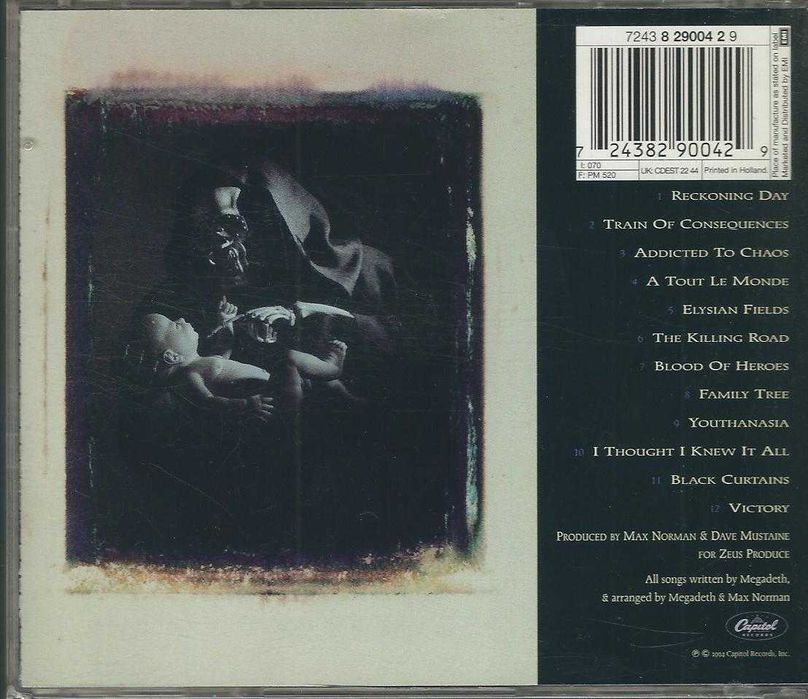 CD Megadeth - Youthanasia (1994) (Capitol Records)