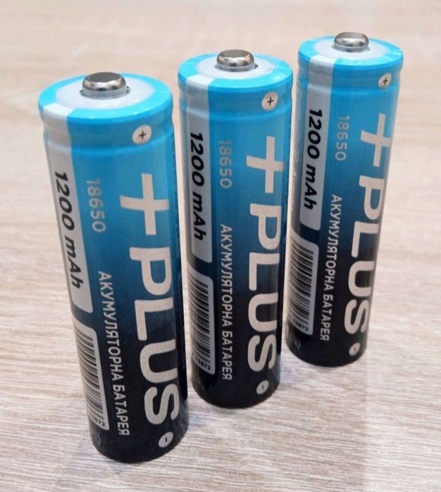 Аккумулятор 18650 +PLUS 1200mAh.Универсальный.