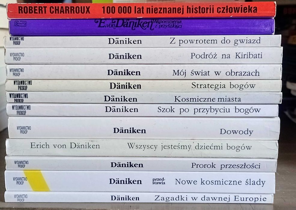Erich von Daniken x 13 tytułów Dowody,Prorok,Kosmiczne miasta i inne