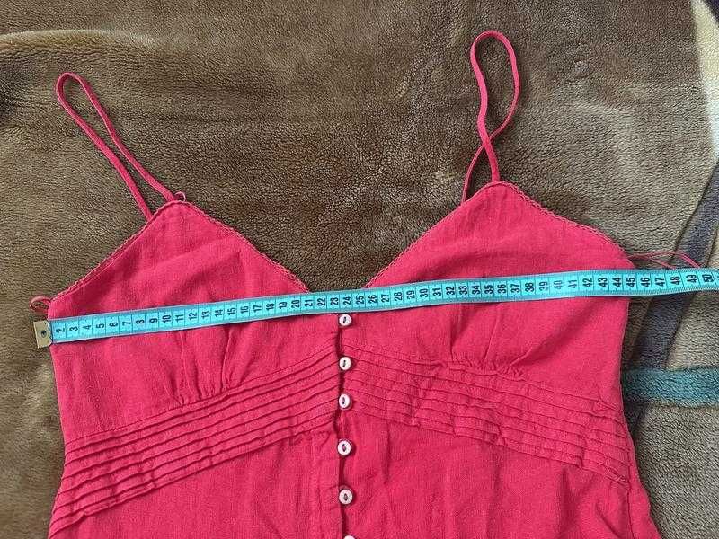 Zara платье льняное, сарафан