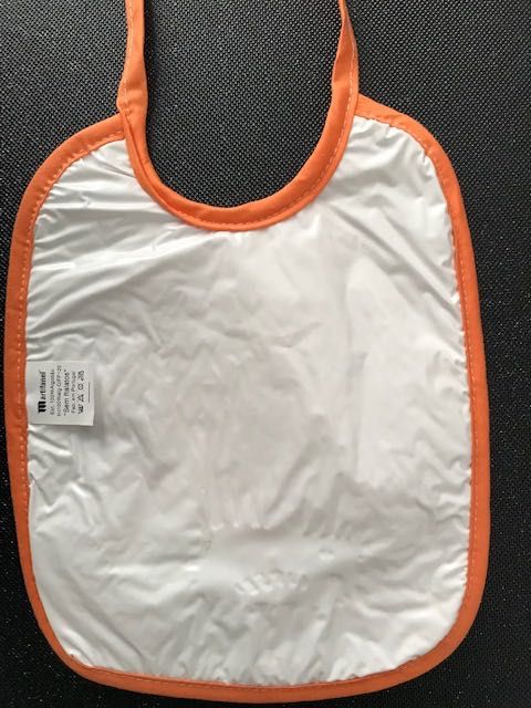 Babete Laranja Impermeável Novo