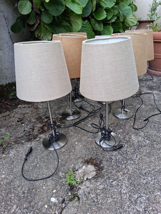 Candeeiro cromado 55cms