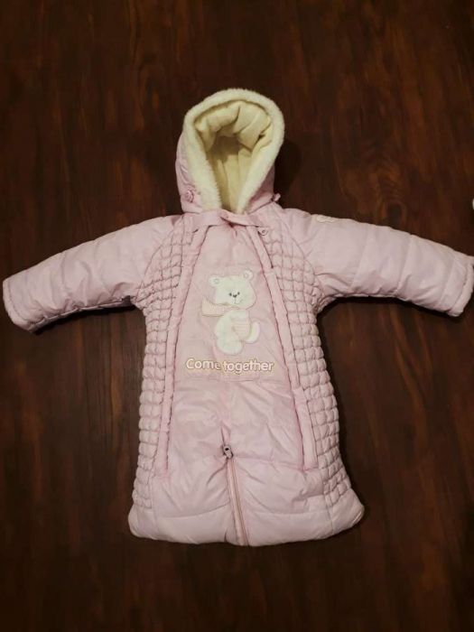 Зимовий/демі комбінезон/конверт трансформер, зсередини овеча вовна