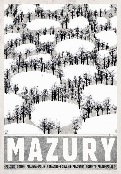 Plakat Mazury Polska Ryszard Kaja